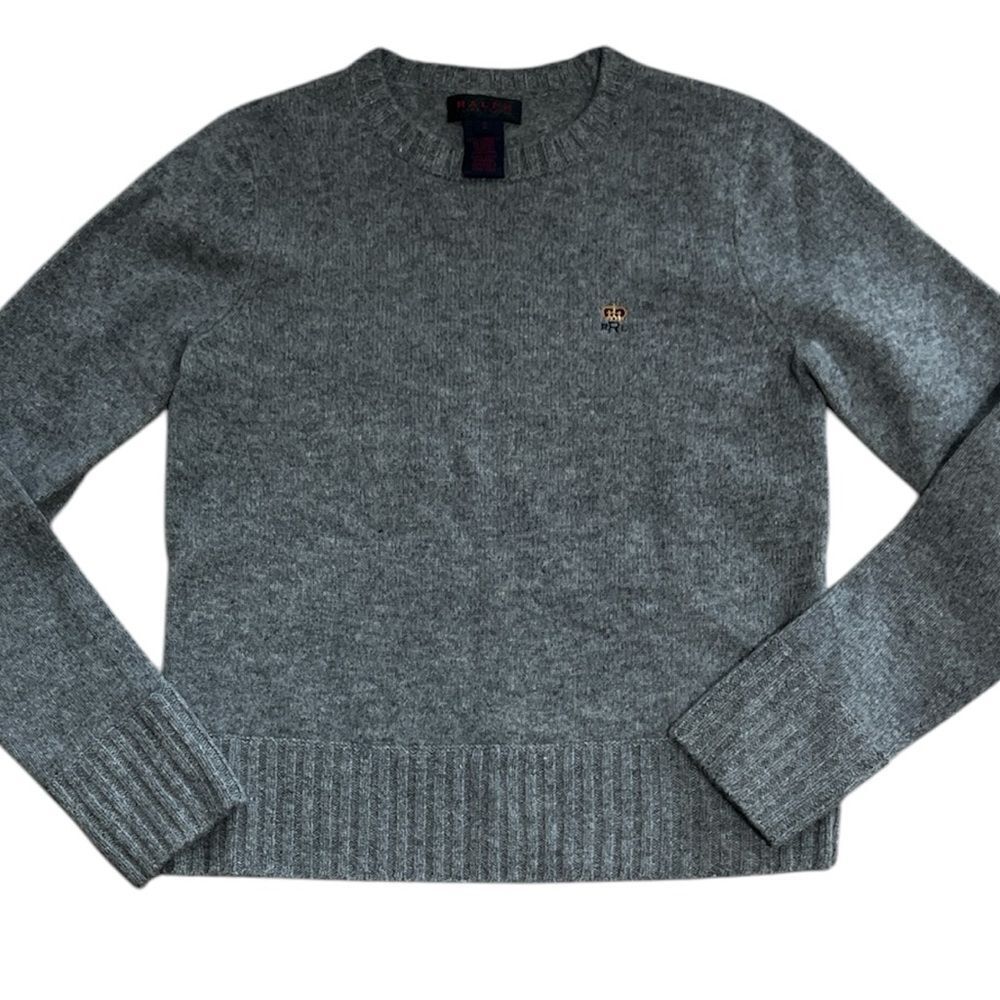 Ralph Lauren Black Label grey Wool Sweater,‎ Size XS C28